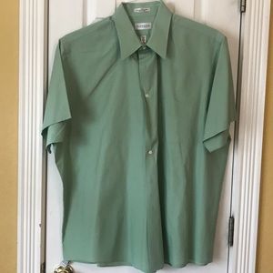 Light green men’s button down shirt